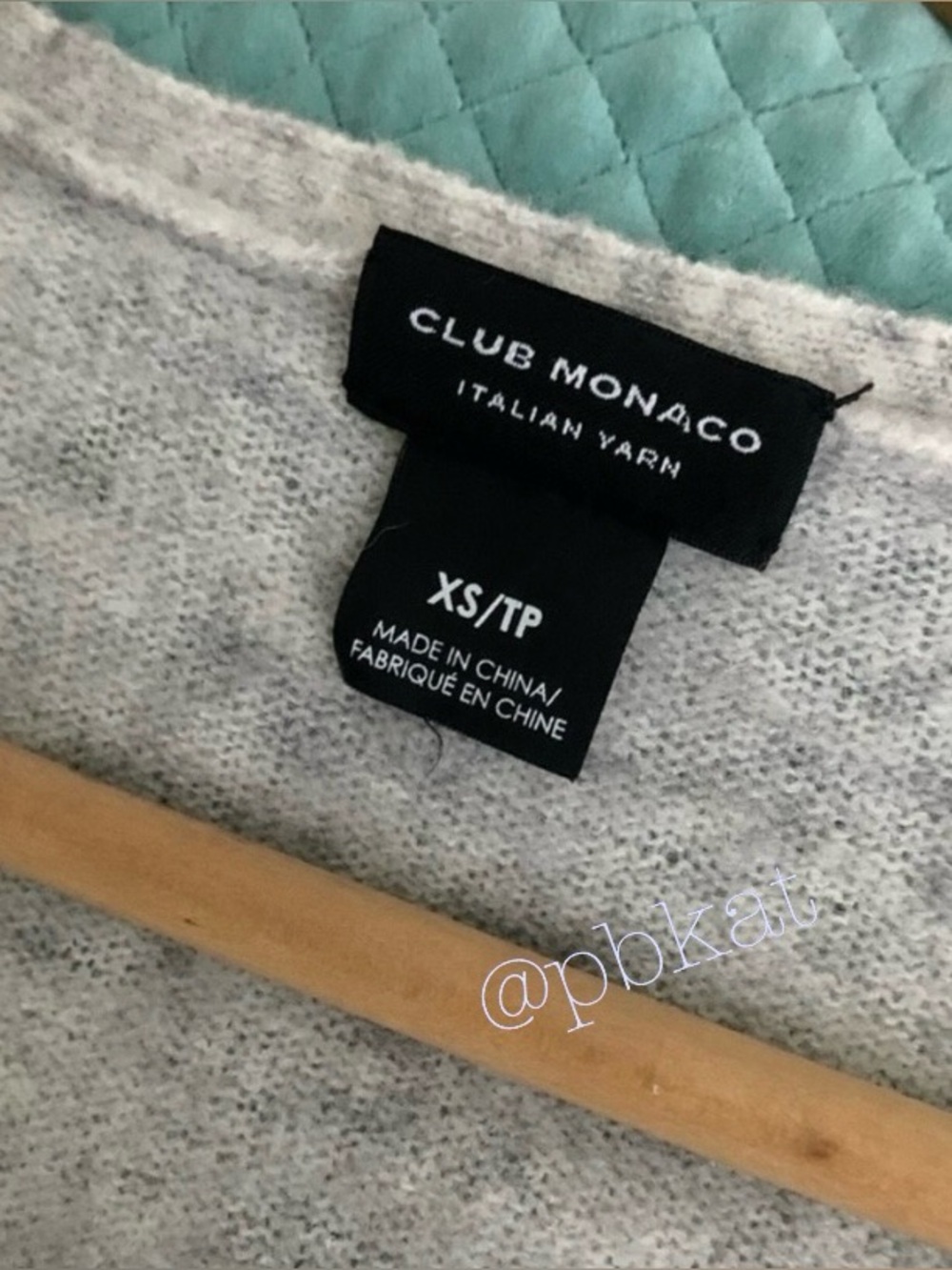 Club Monaco Gray Alpaca Blend Sweater Dress - Picture 3 of 8